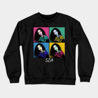 SZA 80s Pop Art Style Crewneck Sweatshirt